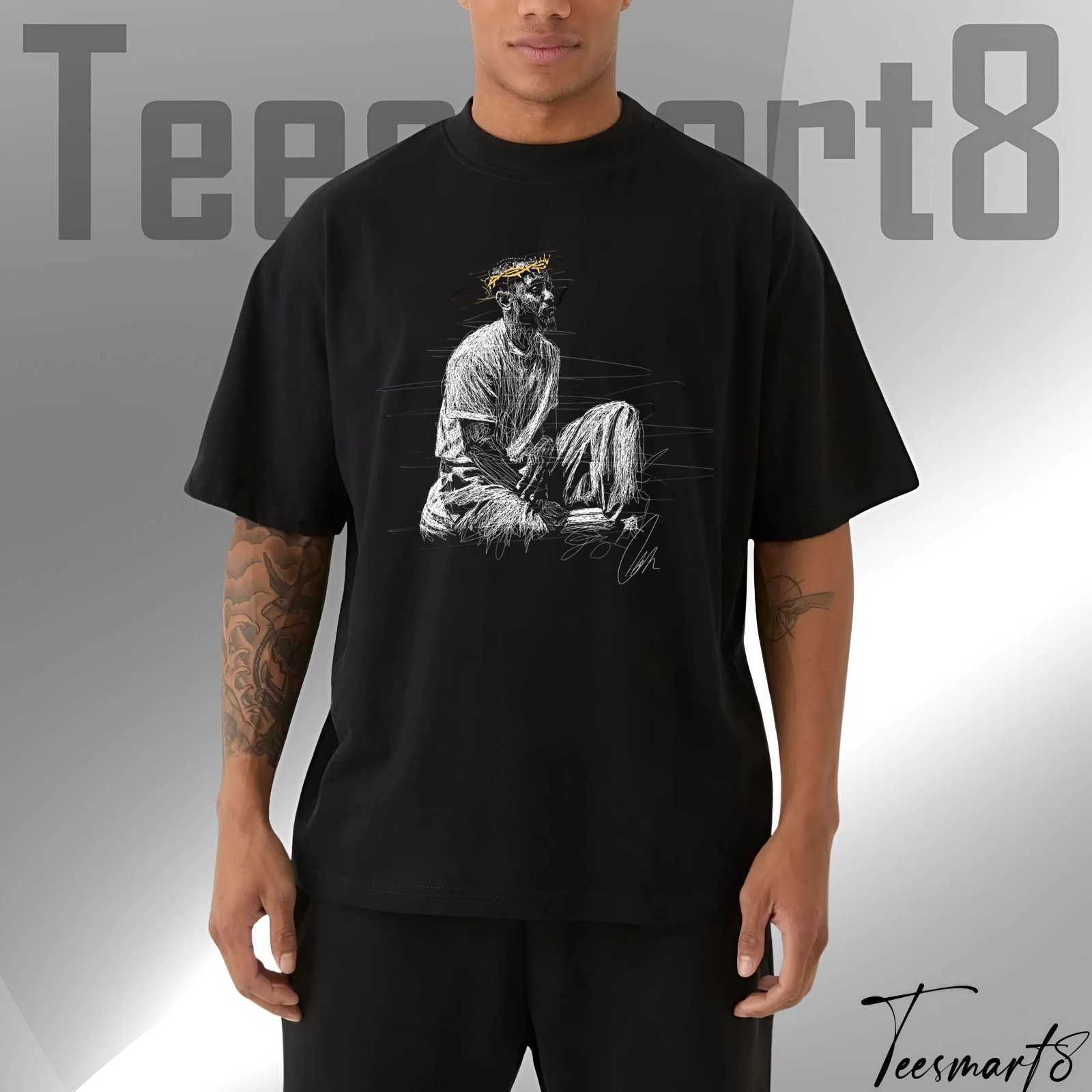 Kendrick Lamar Scribble Art Tee – Streetwear Hip Hop Graphic T-Shirt